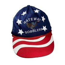 Gateway Gobblers Hat Cap Adjustable Nissun USA Flag Pin Turkey Red White Blue - £10.04 GBP