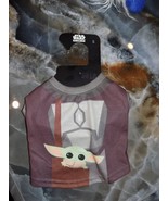 Star Wars The Mandalorian Baby Yoda Dog Pet T-Shirt Size S  NEW - £16.07 GBP