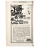 1969 Vacation Village Hotel San Diego Advertisement Vintage Resort Trave... - $19.99