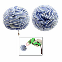 2 Pc 4&quot; Non Woven Buffing Ball Hex Shank Power Drill To High-Speed Polis... - £32.10 GBP