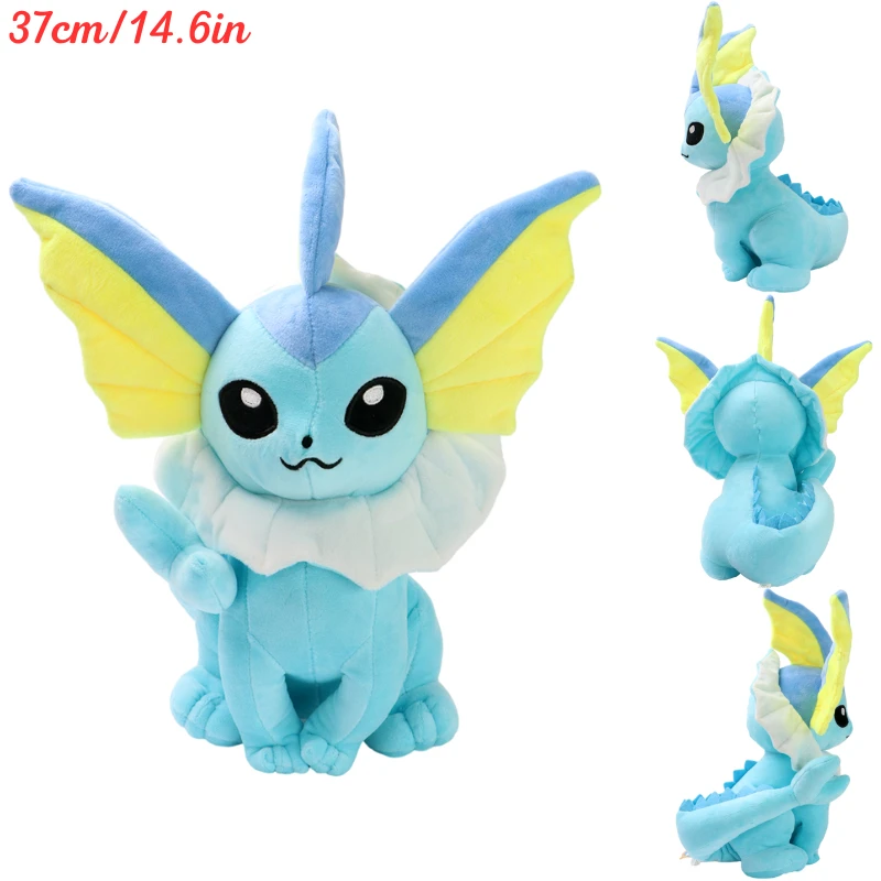 Vaporeon-Big Size Adorable Plush! Pokemon Peluche Doll Sitting - $10.87