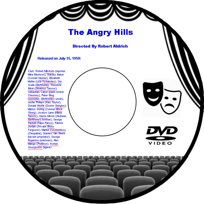 The Angry Hills 1959 DVD Film War film Robert Aldrich Robert Mitchum