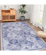 Washable Blue Area Rug 5x8, Kid &amp; Pet Friendly - €99,01 EUR