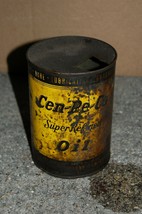 Vintage Cen-Pe-Co Can Super Refined Oil Metal Can - $37.39