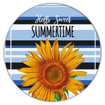 Sunflower Summertime : Gift Coaster Flower Floral Yellow Decor Hello Sweeet - £3.98 GBP