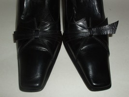 Roberto Botticelli Italian Made Black Leather High Heel Shoes Euro 37.5 ... - $36.75