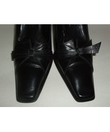 Roberto Botticelli Italian Made Black Leather High Heel Shoes Euro 37.5 ... - £29.27 GBP
