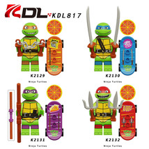 4PCS Anime Series Ninja Turtles Building Block Lego Toy Gift - £11.98 GBP