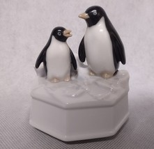 Otagiri Penguins Music Box Plays You Light Up My Life - £26.24 GBP