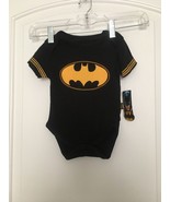 1 Pc Batman Infant Baby Boys Snap Crotch Shirt Size 12 Months Black &amp; Gold - £29.41 GBP