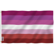 Anley Fly Breeze 3x5 Foot Lesbian Pride Flag - Canvas Header and Double Stitched - £6.12 GBP