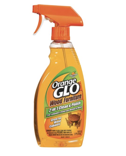 Orange GLO Wood Furniture 2-in-1 Clean and Polish, Orange Scent, 16 Fl. Oz. - $8.95