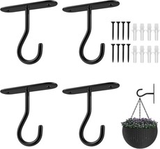 Ceiling Hooks for Hanging Plants 4 Pack,2.5&quot; Hanging Plant Hooks,Wall Hooks for - £7.93 GBP