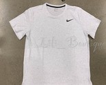 NWT Nike Breathe CN9811-100 Men&#39;s Dri-FIT Training Top Tee Shirt White G... - £21.20 GBP