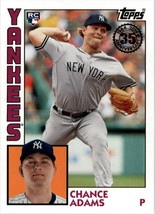 2019 Topps 1984 #T8497 Chance Adams RC Rookie Card New York Yankees - £0.75 GBP