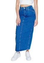 Calvin Klein Jeans Women Skirt - W28 Blue Chic Fashion Designer Midi Skirt - $2,457.55 MXN
