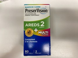 Bausch+Lomb PreserVision 2-In-1 AREDS 2+Multi Eye+Mineral Supplement 12/... - $14.46