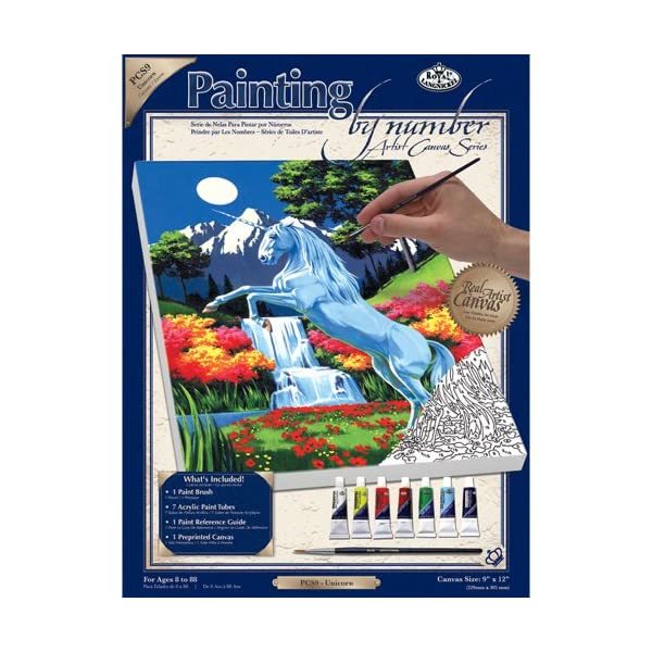 Royal &amp; Langnickel Painting by Numbers Artist Canvas Series Unicorn Smal... - $17.00