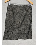 J.Crew Womens 2 Tweed Plaid Wool Silk Blend Pencil Skirt Modern Career Work - $38.88