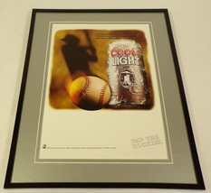 1997 Coors Light Beer / Baseball Framed 11x14 ORIGINAL Vintage Advertisement  - £27.36 GBP