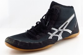 ASICS Black Fabric Athletic Boys Shoes Size 7.5 - £17.21 GBP