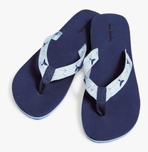 Vera Bradley Flip Flops Webbing Strap Really Regatta Sz L 9 Blue Nautica... - $24.74