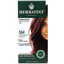 Herbatint Herbal Hair Color Permanent Gel 5M Light Mahogany Chestnut, 4.5 Ounce - £16.05 GBP