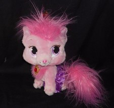 Disney 2013 Palace Pets Princess Aurora Pink Cat Crown Stuffed Animal Plush Toy - £14.90 GBP