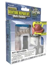 MULTI-PURPOSE COMPLETE DENTURE REPAIR KIT plus 2 ex BEADS reline or fix ... - £15.14 GBP