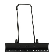 Snow Shovel with Wheels 39&quot; Wide Snow Plow Shovel Snow Pusher Height Adj... - £68.40 GBP