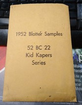 VINTAGE 1952 Kid Kapers Ink Blotter&#39;s - Series 52 BC22 - £11.79 GBP