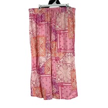 Hester &amp; Orchard Women&#39;s Linen Blend Patchwork Design Pants Size XL - £18.21 GBP