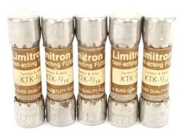 Lot Of 5 New Cooper Bussmann KTK-2/10 Limitron FAST-ACTING Fuses - $25.95