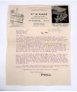 Vtg Correspondence Pacific Mills Wm. H Baker Loom Protection 1928 Odd Ep... - $41.03 CAD