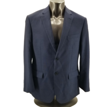 JOS A BANK  Men’s Blue Windowpane Wool Tailored Fit Twin  Sport Coat Bla... - £50.30 GBP