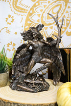 Ebros Irish Celtic War Goddess Winged Morrigan Phantom Queen W/ Antler Figurine - £56.12 GBP