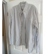 Outerknown Shirt XL Mens Light Gray Long Sleeve Button Down Box-C AMc  - £37.82 GBP