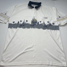 Polo Shirt Men Sz 2XL Sailing Saint Martin Boating, Caribbean Ocean Beach Palm - £11.07 GBP