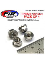 4 x TITANIUM M6x1.00mm insert locking flange nut HONDA XR80R 2000, 2001, 2002, - £15.21 GBP