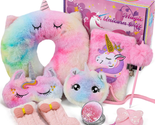 Unicorn Gifts for Girls Toys 6 7 8 9 10 Year Old Kids, Tie-Dye Travel Ne... - $43.35