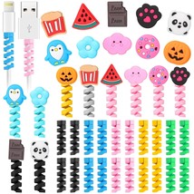 40 Pieces Phone Protect Accessory Charging Cable Protectors Cute Charger Protect - £15.97 GBP