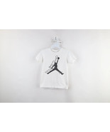Nike Air Jordan Boys Small Faded Big Jumpman Logo Short Sleeve T-Shirt W... - $376.03 MXN