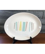 Mid Century Modern Vernonware - Anytime Pattern Oval 13.5&quot; Serving Platter - £193.65 GBP