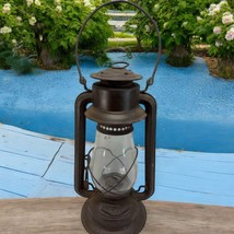 Antique Wright 1911 Kerosene Barn Lantern Glass Globe Metal Frame Canada... - $1,254.79 MXN