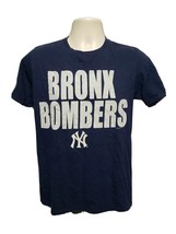 NY Yankees Bronx Bombers Adult Medium Blue TShirt - £11.68 GBP