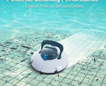 Cordless Robotic Pool Cleaner Vacuum w Dual Powerful Suction Above/In Gr... - $156.37