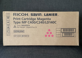 Box of 6 Ricoh Savin Lanier Genuine Magenta Toner Print Cartridge MP C400/LD140C - £428.55 GBP