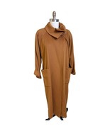 RETRO Christian Dior 80s Vtg Robe Maxi Coat Tobacco Sz S Ing. Loro Piana... - $395.01