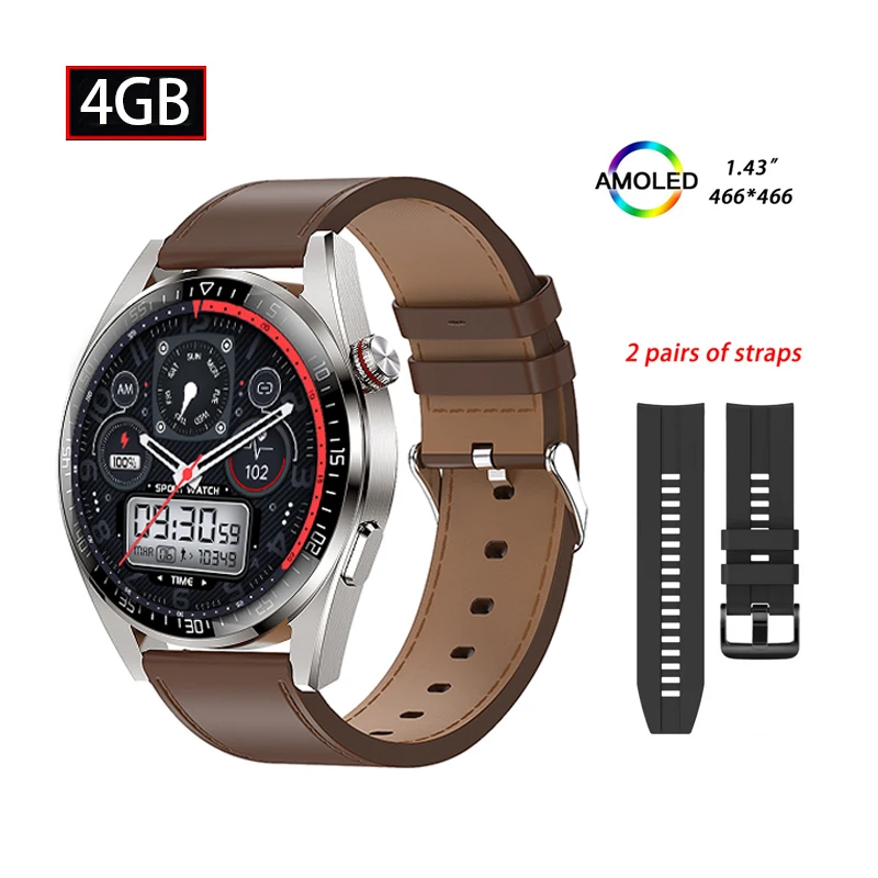 Rt watch men women waterproof wrist watches 1 43 amoled smartwatch men fitness bracelet thumb200