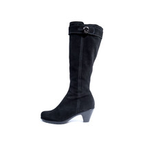 $450 LA CANADIENNE 7.5 Black Suede Tall Boots *LOVELY*  SZ 7.5 - £118.67 GBP